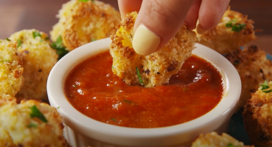 crispy buffalo fried tortellini recipe