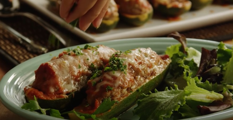 easy stuffed zucchini boats recipe