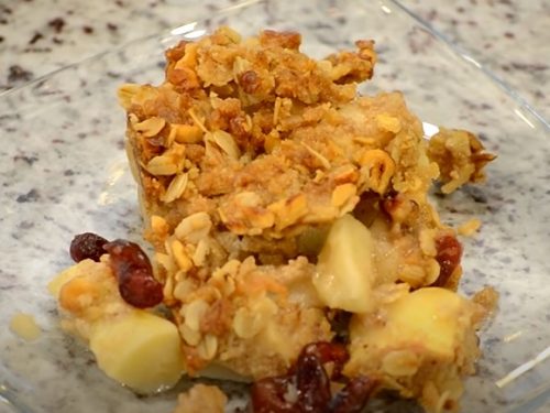 Apple Cranberry Oat Crumble Recipe