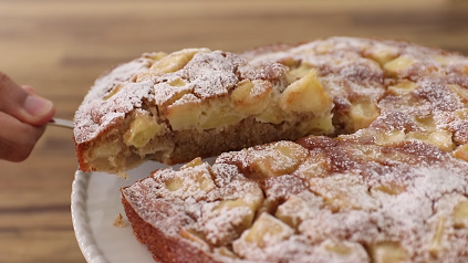 apple polenta cake with walnut oil recipe
