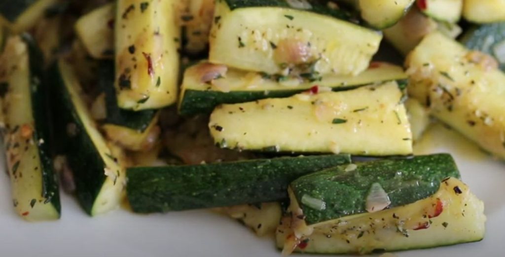 Baby Zucchini Saute with Mint Recipe