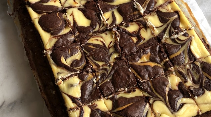 Bailey’s Cheesecake-Marbled Brownies Recipe