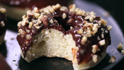 baked nutella doughnuts with nutella glaze recipe