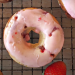 baked strawberry doughnuts recipe