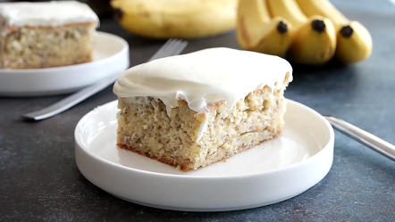 banana cake with cream cheese frosting recipe