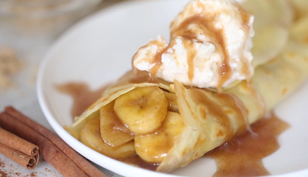 banana foster crepes recipe