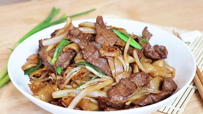 beef chow fun with noodles recipe