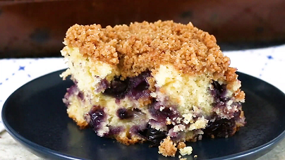 Keto Lemon Blueberry Coffee Cake - Ketogenic Woman