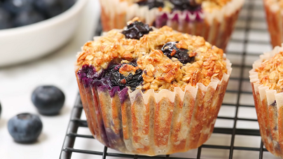 blueberry oatmeal muffins recipe