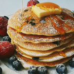 blueberry sour cream pancakes recipe