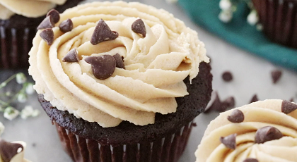 brownie cupcakes with cookie dough frosting recipe