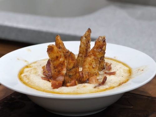 Cajun Garlic Shrimp and Grits Recipe