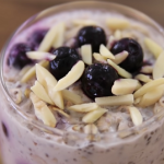 chia pudding with blueberries and almonds recipe