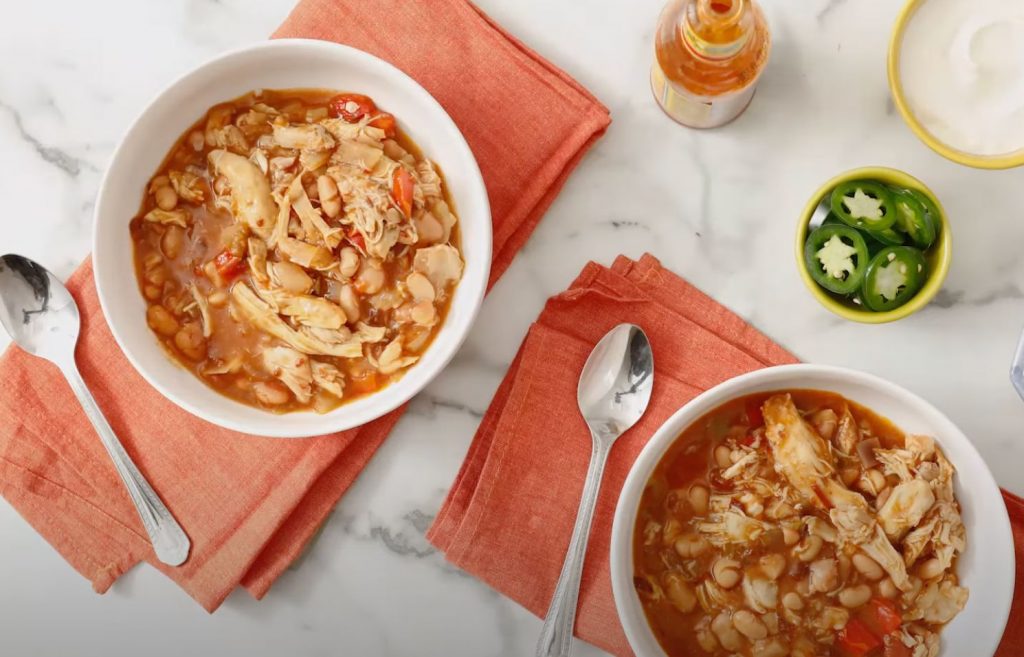 Slow-Cooked Tex-Mex Chicken and Beans Recipe