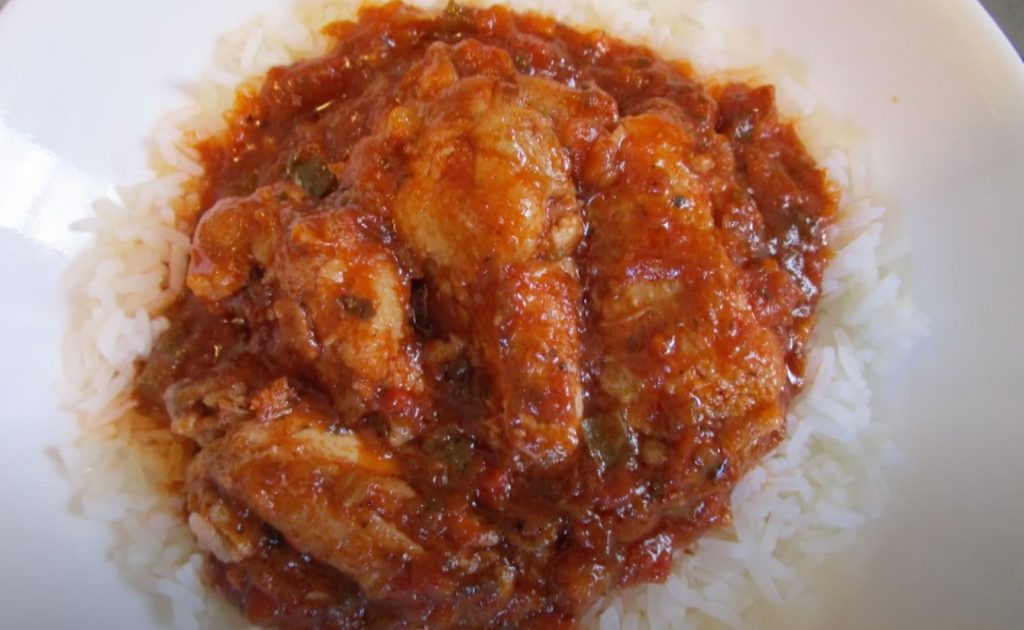 Chicken Creole with Chile Cream Sauce Recipe