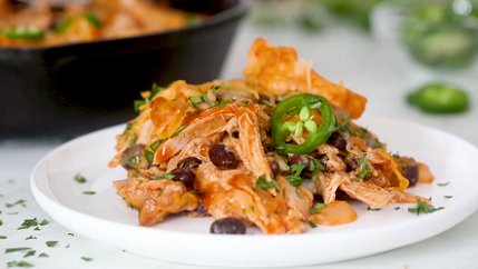 chicken enchilada cheesy rotisserie skillet recipe