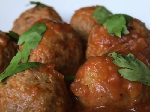 Chicken Meatballs in Tomato Sauce Recipe
