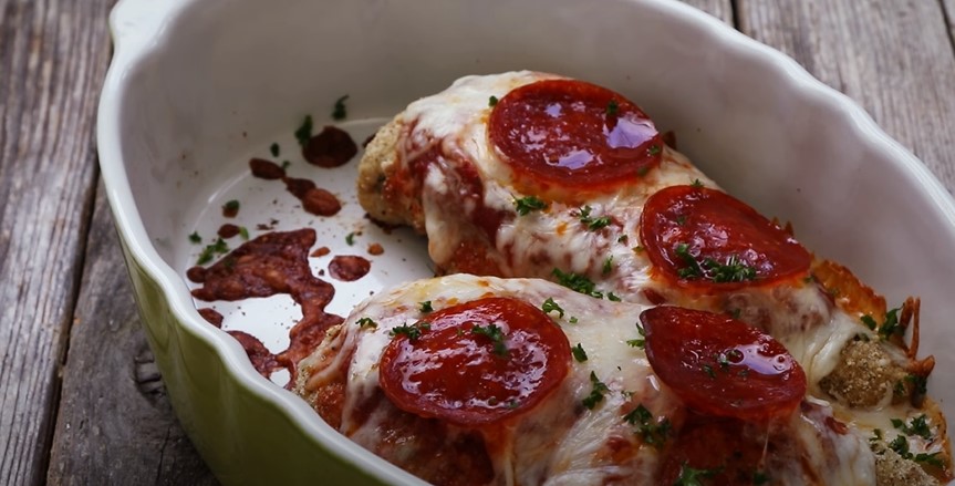 Chicken Parmesan with Pepperoni Recipe