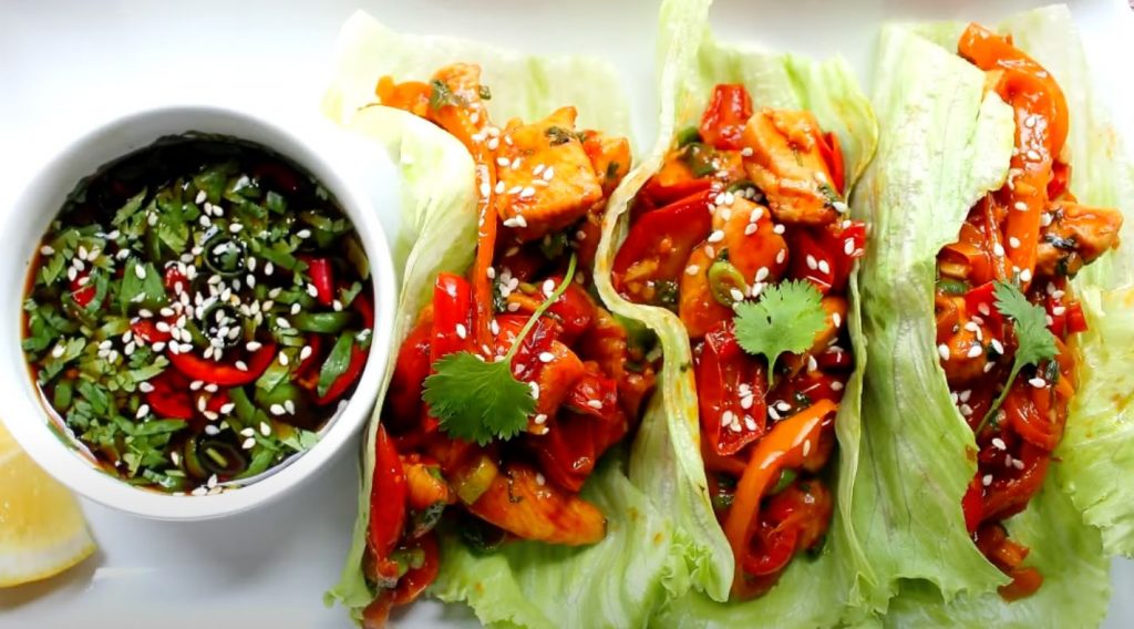 Chicken Stir-Fry Wraps Recipe