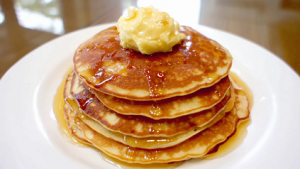 cornbread pancake with honey butter syrup recipe
