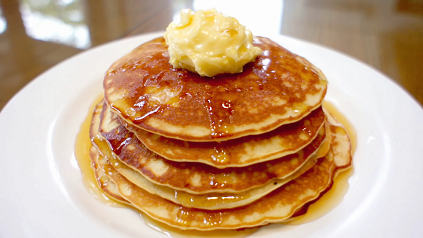 cornbread pancake with honey butter syrup recipe