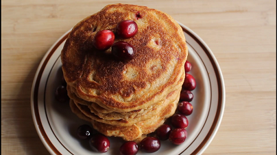 cranberry orange savory pancakes recipe