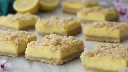 creamy lemon crumb bars recipe