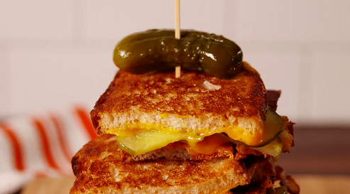 dill pickle bacon grilled cheese recipe