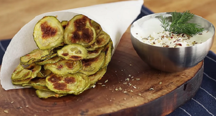 easy baked zucchini  chips recipe