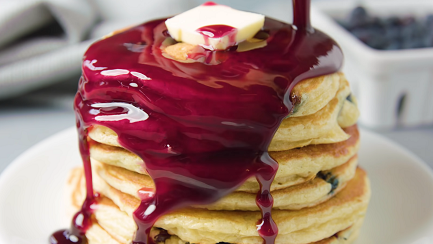 easy blueberry blender pancake recipe