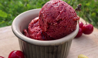 easy cherry sorbet recipe