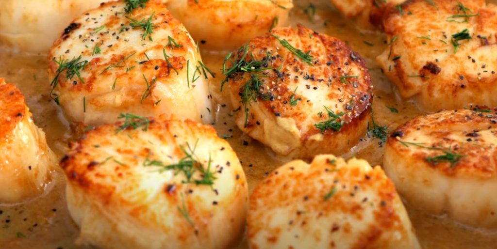 Garlic Butter Herb Scallops Recipe