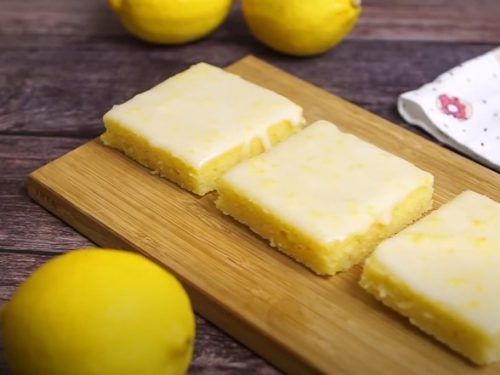 Glazed Lemon Brownies Recipe