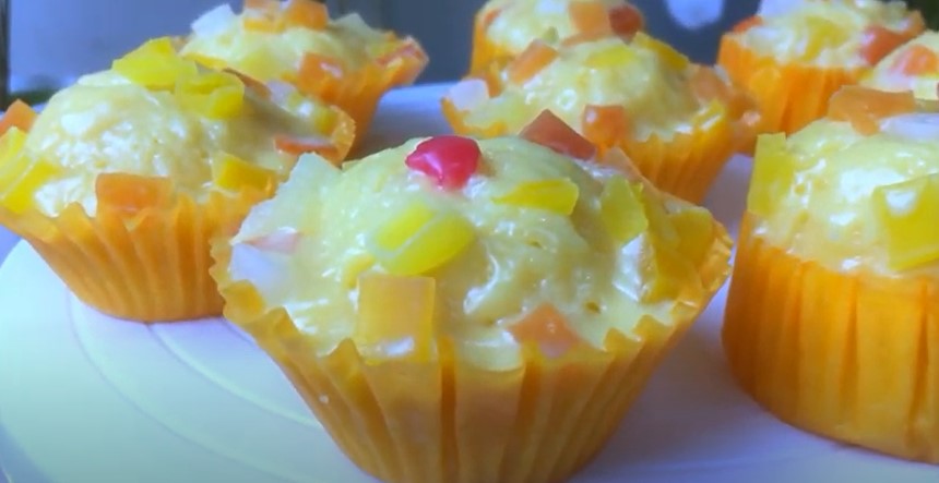 Greek Yogurt Fruit Cocktail Muffins Recipe