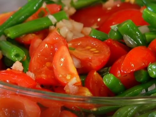 Green Bean-Tomato Salad with Herbs Recipe