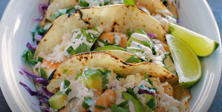 Grilled Shrimp Tacos with Avocado Salsa Recipe