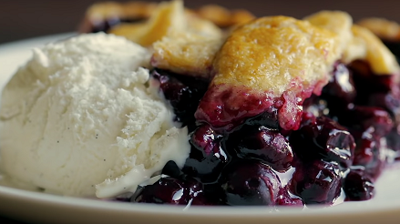 homemade blueberry pie recipe