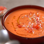 homemade gazpacho cold vegetable soup recipe