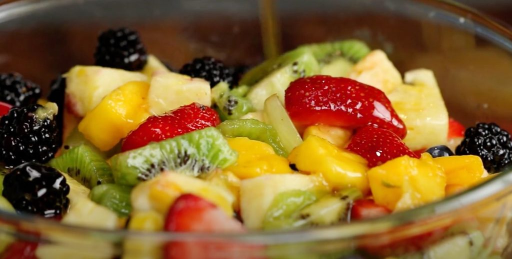 Honey Lime Poppy Seed Fruit Salad Recipe
