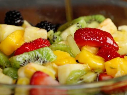 Honey Lime Poppy Seed Fruit Salad Recipe