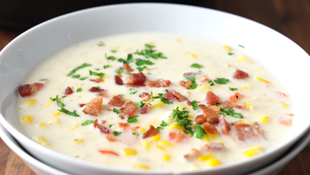 instant pot summer corn and bacon soup recipe