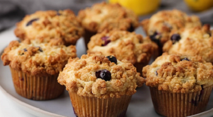 lemon blueberry muffins recipe