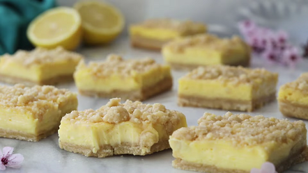 lemon creme crumb bars recipe