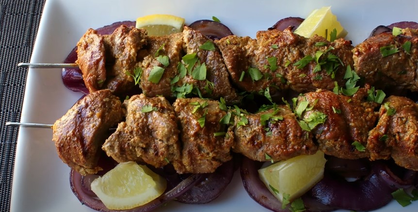 Lemon-Garlic Lamb Kabobs Recipe