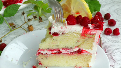 low-fat lemon raspberry cake recipe