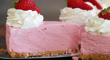 low fat strawberry no bake cheesecake recipe