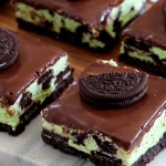 mint cookies and cream cheesecake bars recipe