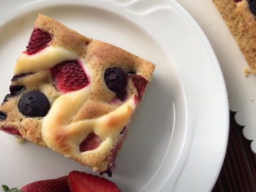 Mixed-Berry Spoon Cake Recipe