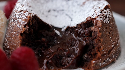 molten chocolate cake a la mode recipe