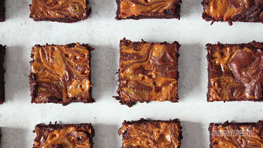 nutty dulce de leche frosted brownies recipe